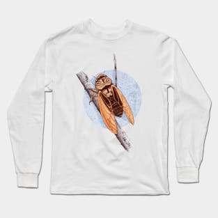 Cicada on the tree Long Sleeve T-Shirt